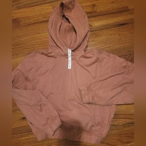 Lululemon cropped hooded sweatshirt